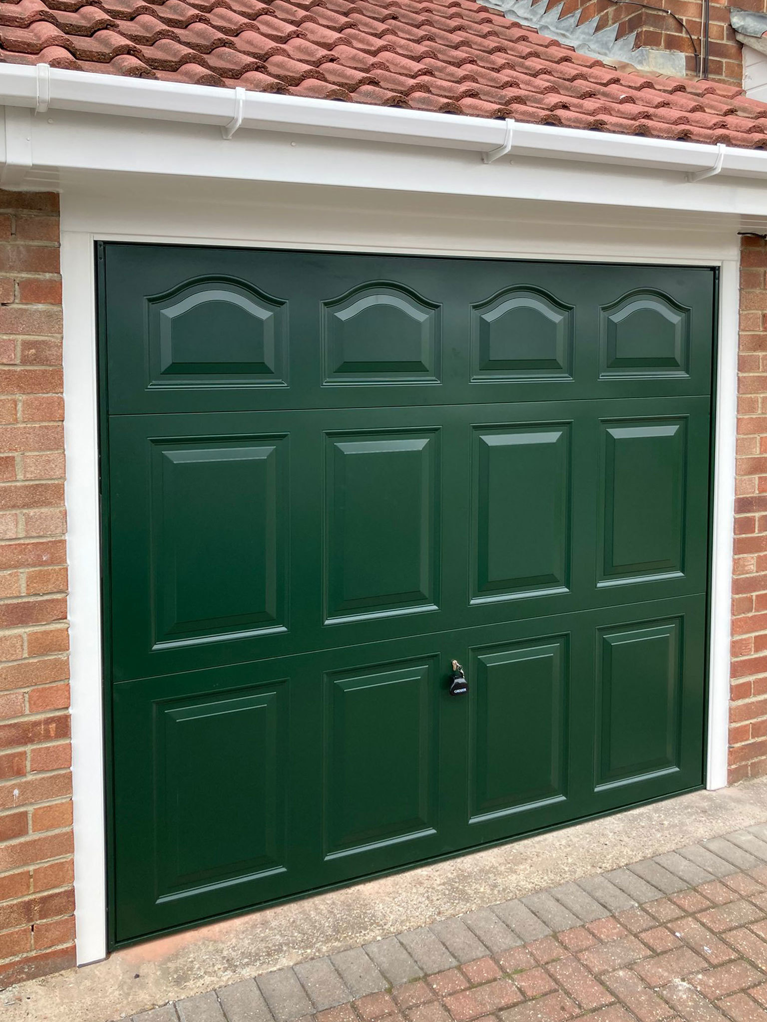 Green Cathedral Up and Over Garage Door, Harrogate
