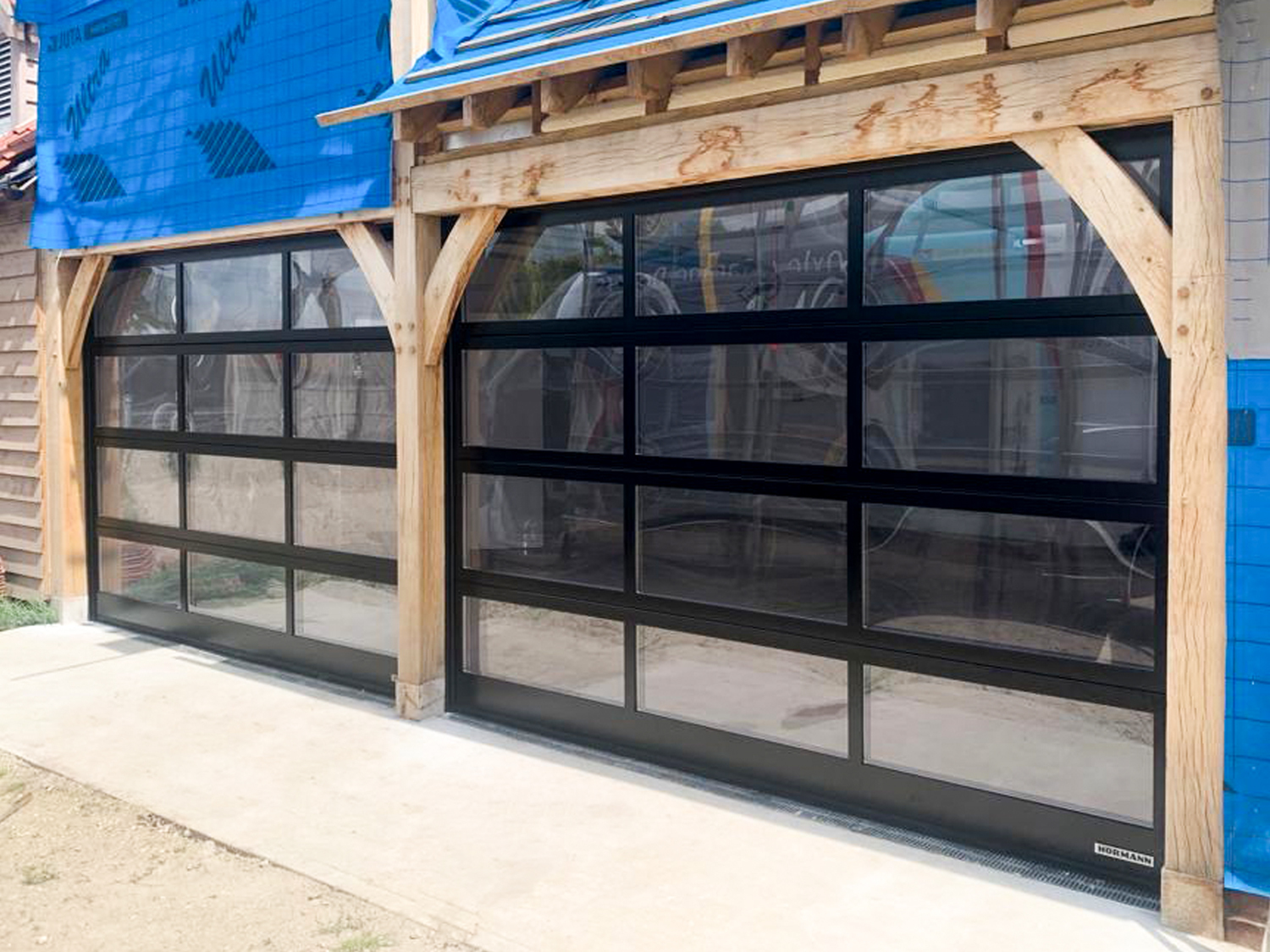 Aluminium Frame Fully Glazed Sectional Garage Door, Edinburgh