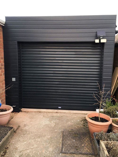 Anthracite Grey Insulated Roller Garage Door, Scunthorpe