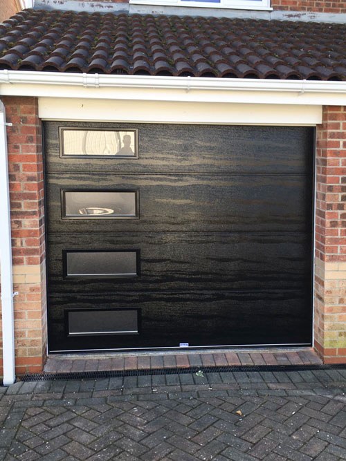 L-Rib Insulated Ribbed Sectional Garage Door, Scunthorpe
