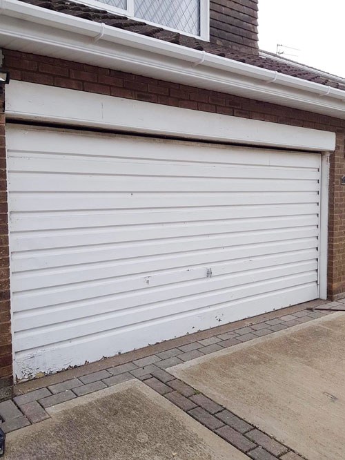 Insulated Roller Garage Door in Anthracite Grey, Grimsby