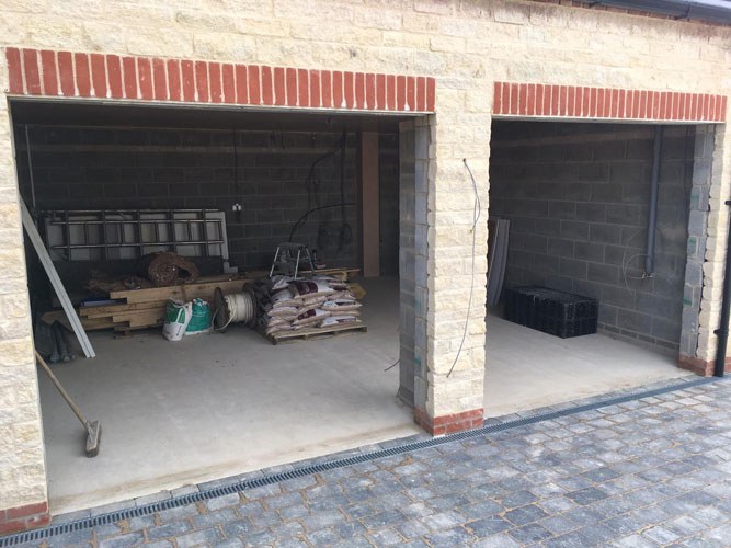 Up and Over Timber Garage Doors for New Build, Lincoln