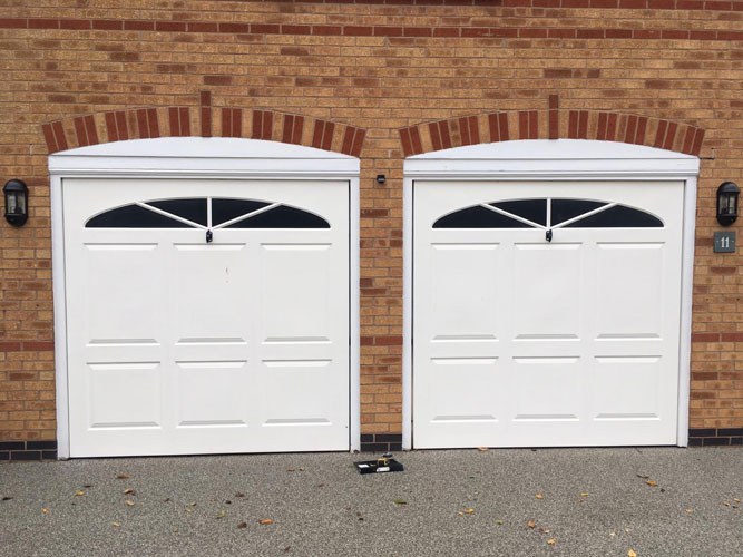 Insulated Sectional Garage Doors in White, York