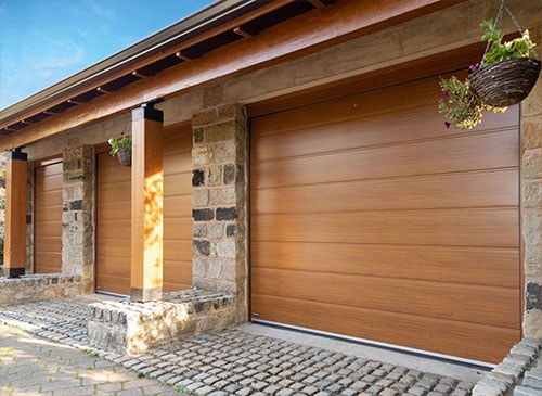 Insulated Ribbed Sectional Garage Doors