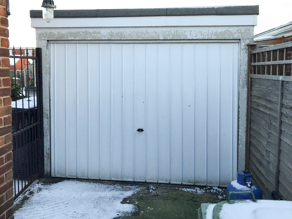 Steel Up & Over Garage Door in Carlton Design, Warrington