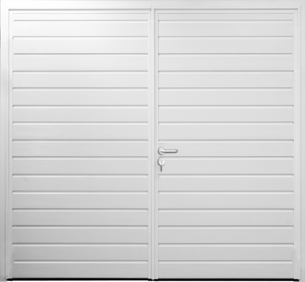 Standard Ribbbed Horizontal - Woodgrain White