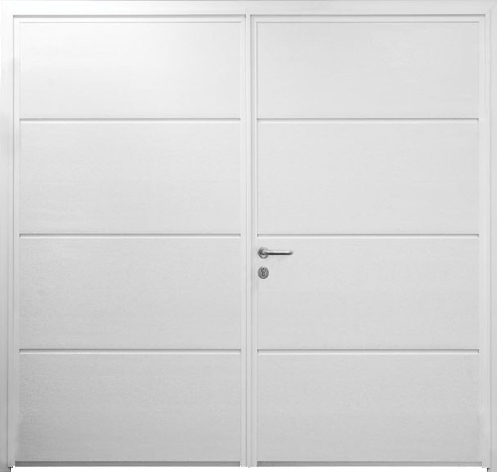 Solid Horizontal - Woodgrain White