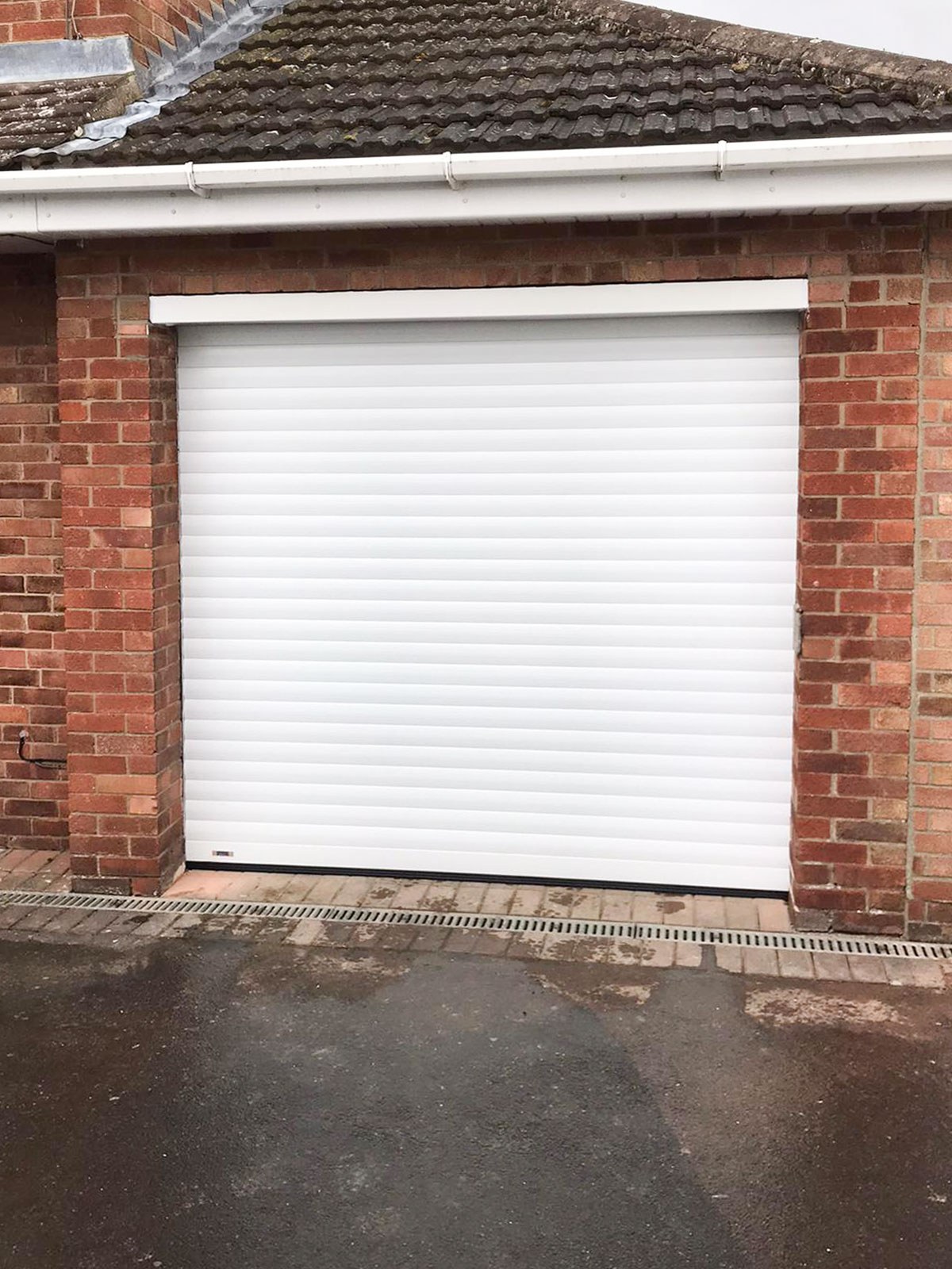 White Insulated Roller Garage Door, Warrington