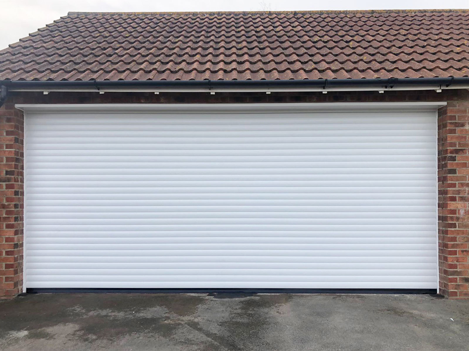 White Insulated Roller Garage Door, Newcastle