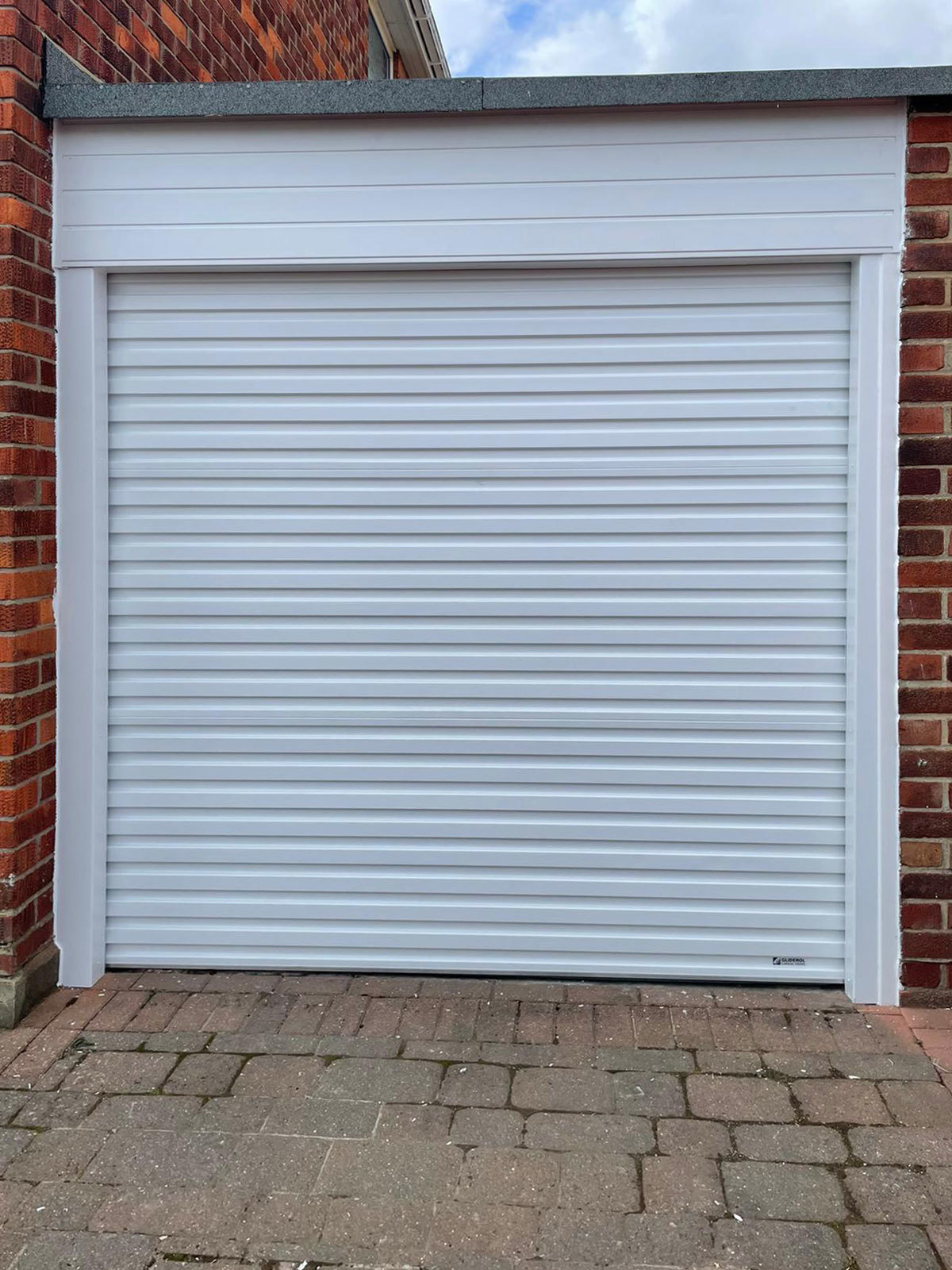 White Single-Skin Roller Garage Door, Bridlington