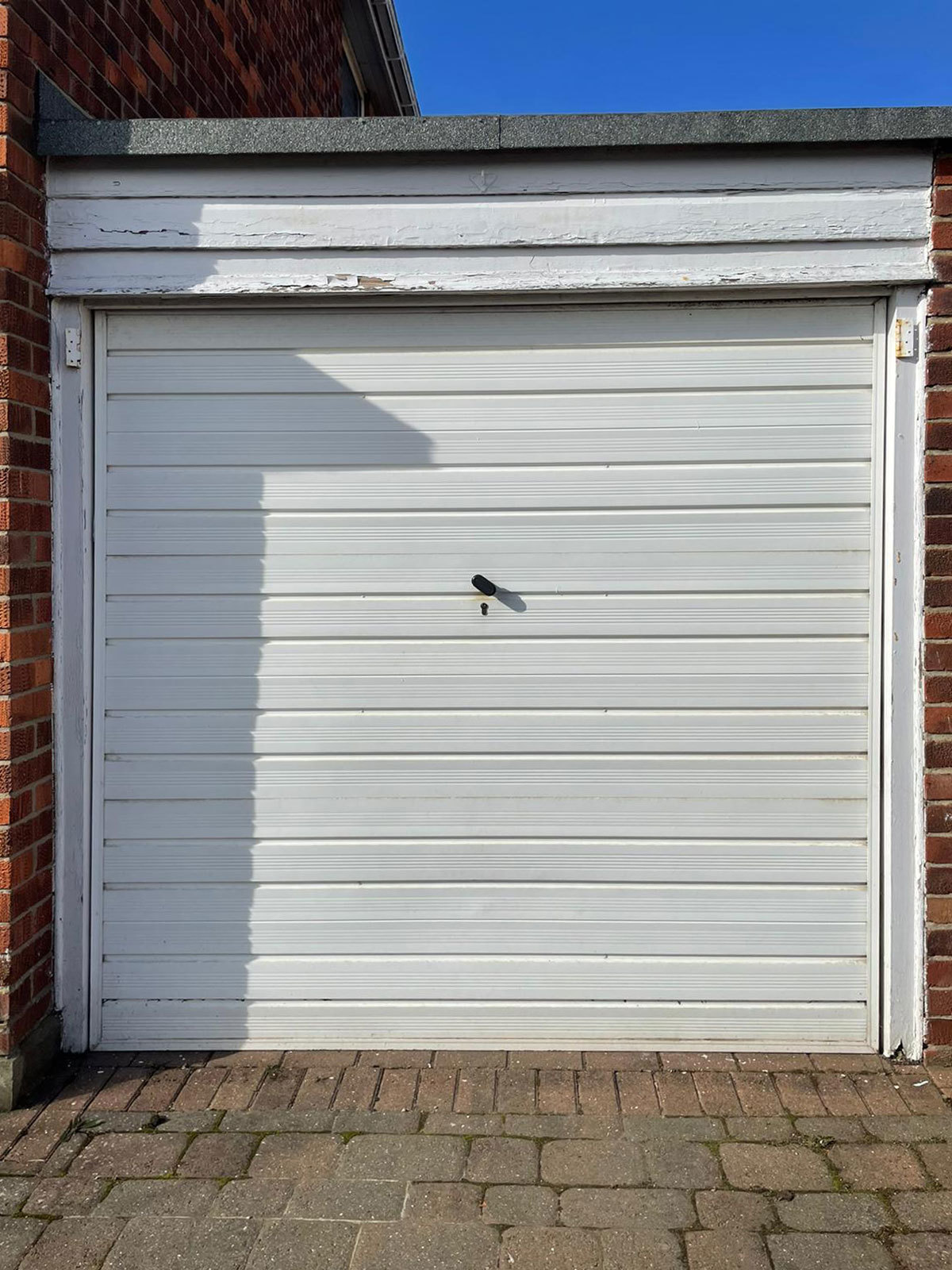 White Single-Skin Roller Garage Door, Bridlington