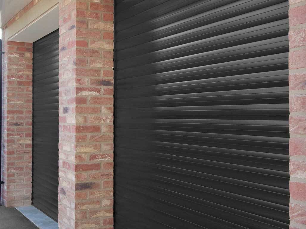 Oxley Insulated Roller Garage Door in Black Finish