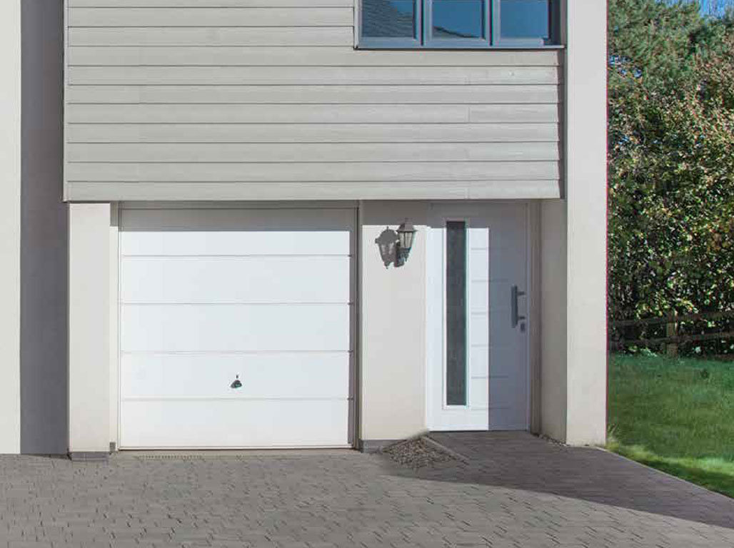 Oxley Steel Up & Over Garage Door In The Ascot Design Finished In White
