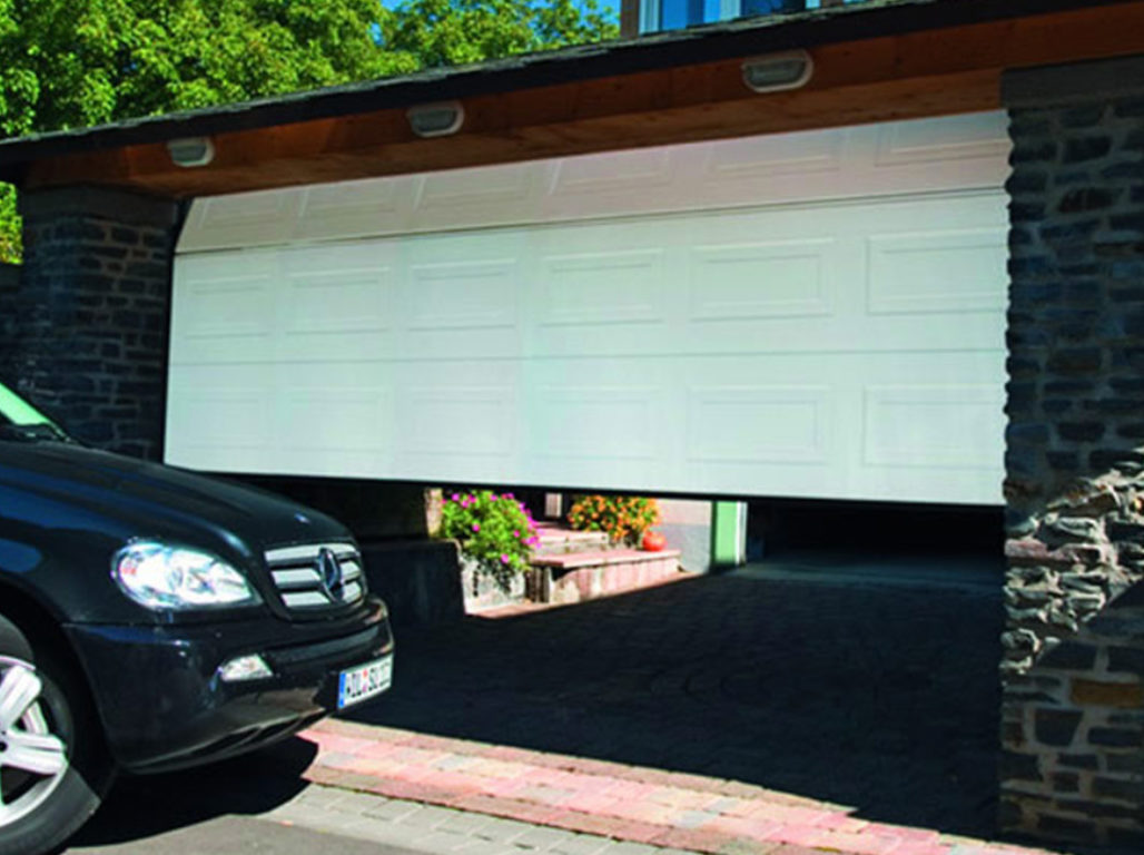 Oxley Georgian Insulated Sectional Garage Door In White