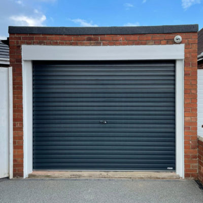 Anthracite Grey Single-Skin Roller Garage Door