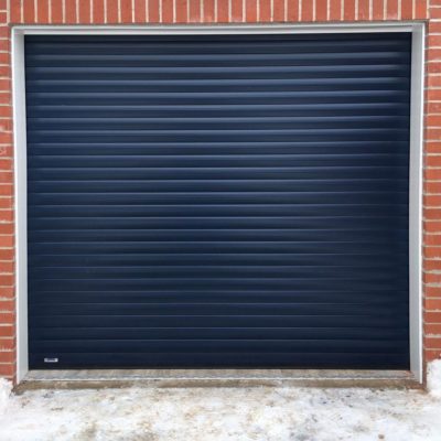 Blue Insulated Roller Garage Door, Bolton