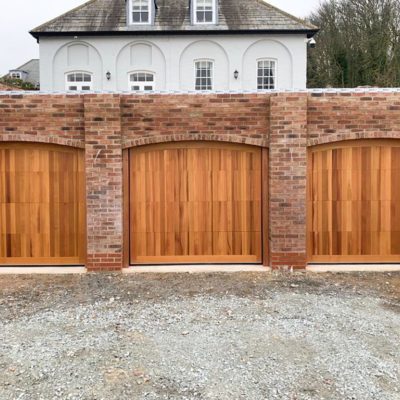 Cedar Timber Sectional Garage Doors, Warrington