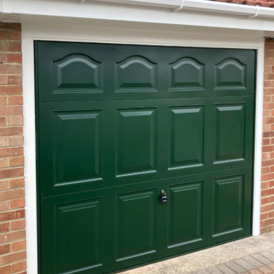 Green Cathedral Up and Over Garage Door, Harrogate