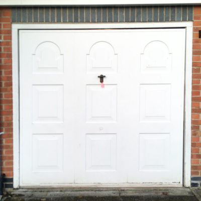 Insulated Roller Garage Door in White, Preston