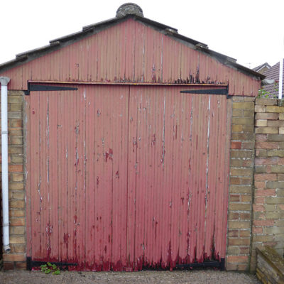 White Side Hinged Garage Door, Hull