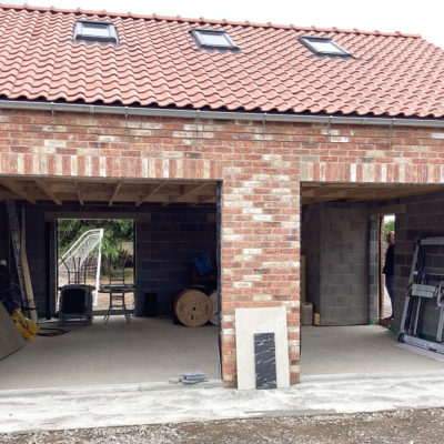 Pair of Black Insulated Side Hinged Garage Doors, Falkirk