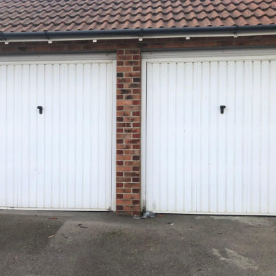 White Insulated Roller Garage Door, Newcastle